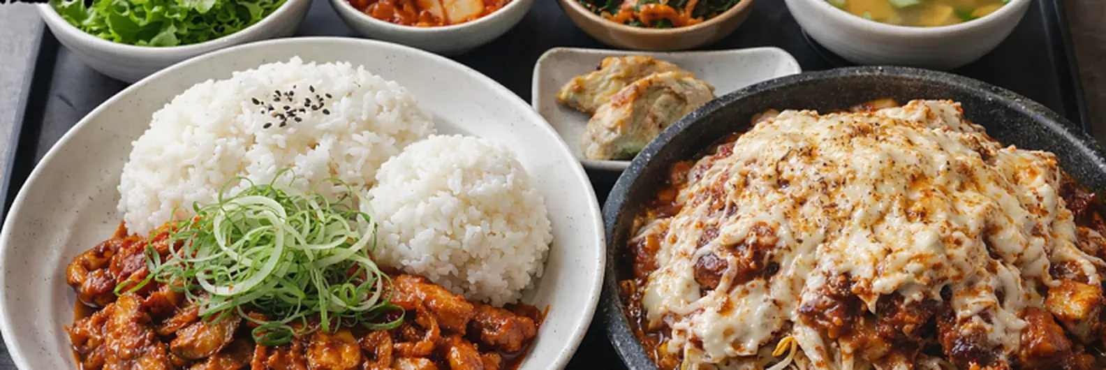 고봉당 한식 식사 상차림
